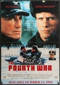 7f904 FOURTH WAR 27x39 video poster 1990 directed by John Frankenheimer, Roy Scheider, Prochnow!