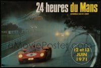 7f587 24 HEURES DU MANS 16x24 French special 1971 39th Grand Prix of Endurance, cars on track!