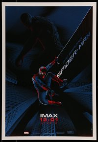 7f955 AMAZING SPIDER-MAN IMAX mini poster 2012 art of Andrew Garfield by Laurent Durieux!