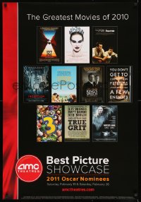 7f596 AMC THEATRES 27x39 special 2010 cool ad from the movie theater chain, Oscar nominees!