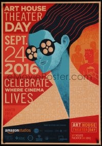 7f407 ART HOUSE THEATER DAY 27x39 film festival poster 2016 deco style artwork by Kyle T. Webster!