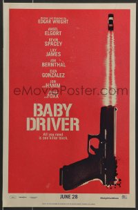 7f958 BABY DRIVER mini poster 2017 Ansel Elgort in the title role, Spacey, James, Jon Bernthal!