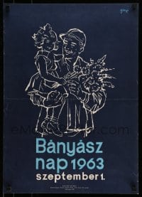 7f604 BANYASZ NAP 19x26 Hungarian special 1963 Tibor Gonczi Gebhart artwork!