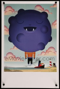 7f369 BOB STAAKE 12x18 art print 2010 wild art of giant purple-headed boy, from run of 50!