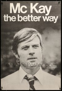 7f610 CANDIDATE 23x34 special 1972 different image of Robert Redford on faux campaign poster!