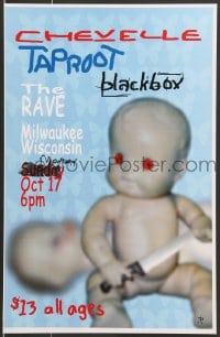 7f499 CHEVELLE/BLACKBOX 11x17 music poster 2010s creepiest doll and knife image!