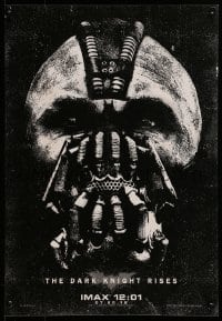 7f960 DARK KNIGHT RISES IMAX mini poster 2012 the legend ends, cool close-up art of Bane!