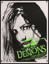 7f305 DEMONS signed #14/50 18x24 art print R2010 by artist Danny Miller, Colony Theater, Argento!