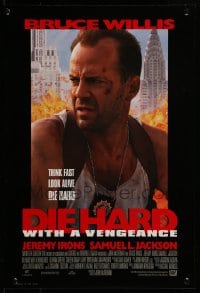 7f962 DIE HARD WITH A VENGEANCE mini poster 1995 Bruce Willis, Jeremy Irons, Samuel L. Jackson