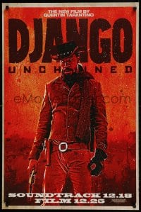 7f501 DJANGO UNCHAINED 24x36 music poster 2012 cool image of Jamie Foxx in title role!