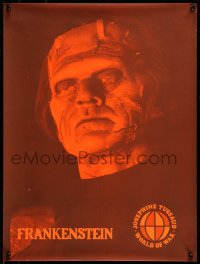7f648 FRANKENSTEIN 18x24 special 1970s cool image from Josephine Tussaud's World of Wax!