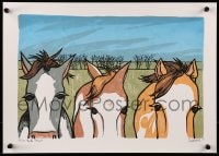 7f324 LEIA BELL signed #87/100 13x18 art print 2007 by the artist, art of horses, Pino Trio!