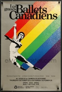 7f434 LES GRANDS BALLETS CANADIENS 20x30 Canadian stage poster 1980s art by Richard Saint-Germain!