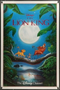 7f458 LION KING tv poster R1996 classic Disney cartoon set in Africa, Timon & Pumbaa!