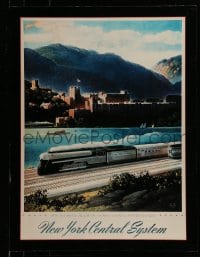 7f704 NEW YORK CENTRAL SYSTEM 19x24 special 2000s railroad train artwork by Leslie Ragan, sea shore!