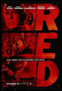 7f975 RED mini poster 2010 Bruce Willis, Morgan Freeman, John Malkovich!