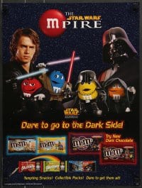 7f035 REVENGE OF THE SITH 18x24 advertising poster 2005 Star Wars Episode III, Vader, candy!