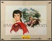 7f727 SPARTACUS 22x28 special 1961 Stanley Kubrick classic, Jean Simmons as Varinia, Douglas!