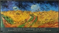 7f578 VAN GOGH IN SAINT-REMY & AUVERS 23x41 museum/art exhibition 1986 Crows Over the Wheat Field!