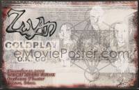 7f356 WBCN XMAS RAVE signed #65/100 11x17 art print 2002 by Anthony Herrera, Coldplay!