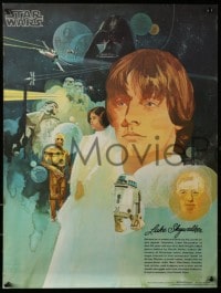 7f176 STAR WARS 2 18x24 specials 1977 Del Nichols art of Luke Skywalker/droids, Burger King!