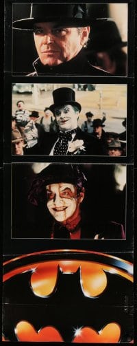 7g094 BATMAN English door panel 1989 Jack Nicholson as the Joker, directed by Tim Burton!