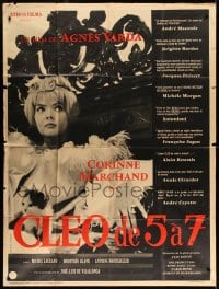 7g773 CLEO FROM 5 TO 7 French 1p 1962 Agnes Varda classic, great close up of Corinne Marchand!