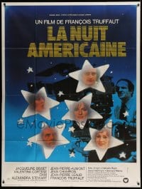 7g785 DAY FOR NIGHT French 1p 1973 Francois Truffaut with movie camera, Jacqueline Bisset & stars!