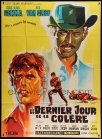 7g786 DAY OF ANGER French 1p 1968 Belinsky spaghetti western art of Lee Van Cleef & Giuliano Gemma!