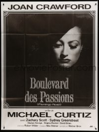 7g803 FLAMINGO ROAD French 1p R1980s Michael Curtiz, great close image of bad girl Joan Crawford!