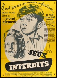 7g808 FORBIDDEN GAMES French 1p R1950s Rene Clement's Jeux Interdits, Georges Poujouly, Fossey!