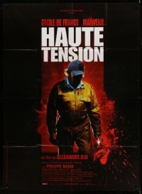 7g831 HIGH TENSION French 1p 2003 different horror art of faceless man with straight razor!