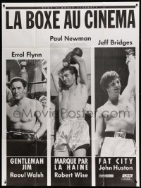 7g844 LA BOXE AU CINEMA French 1p 1990s Errol Flynn, Paul Newman, Jeff Bridges, all boxing!