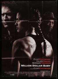7g887 MILLION DOLLAR BABY French 1p 2005 Clint Eastwood, boxer Hilary Swank, Morgan Freeman