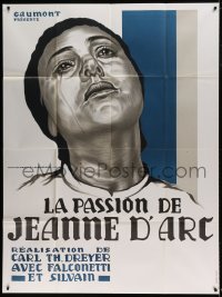 7g911 PASSION OF JOAN OF ARC French 1p R1978 Carl Theodor Dreyer classic, Mercier art of Falconetti!