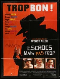 7g945 SMALL TIME CROOKS French 1p 2000 Woody Allen, cool art of criminal in fedora w/cookie!