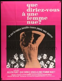 7g991 WHAT DO YOU SAY TO A NAKED LADY French 1p 1970 Allen Funt's first Candid Camera feature film!