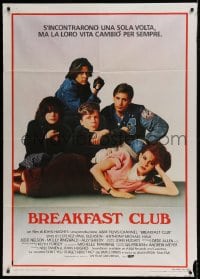 7g437 BREAKFAST CLUB Italian 1p 1985 John Hughes, Estevez, Molly Ringwald, Judd Nelson, cult classic