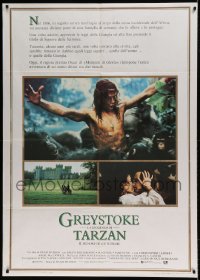 7g478 GREYSTOKE Italian 1p 1984 Christopher Lambert as Tarzan, Lord of the Apes!