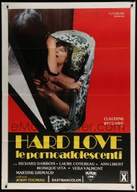 7g483 HARD LOVE Italian 1p 1975 Belgian/French sexploitation movie with sexy Claudine Beccarie!