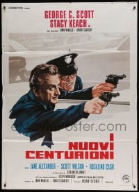 7g534 NEW CENTURIONS Italian 1p 1972 cool different image of cops George Scott & Stacy Keach!