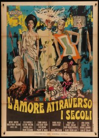 7g540 OLDEST PROFESSION Italian 1p 1968 different Symeoni art of Raquel Welch & 6 sexy co-stars!