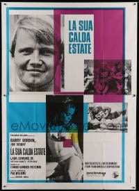 7g379 OUT OF IT Italian 2p 1971 young Jon Voight, Barry Gordon, sexy beach babes & football!
