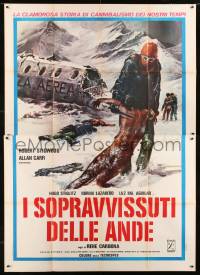 7g401 SURVIVE Italian 2p 1976 Rene Cardona's Supervivientes de los Andes, true cannibalism story!