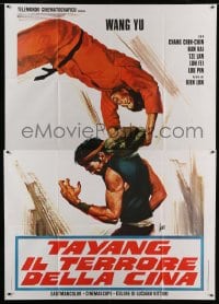 7g405 TAYANG IL TERRORE DELLA CINA Italian 2p 1973 great Aller kung fu art of the terror of China!