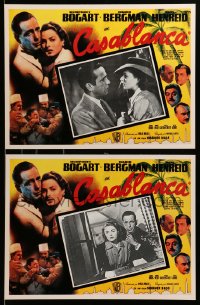 7g141 CASABLANCA 7 Mexican LCs R1990s Humphrey Bogart & Ingrid Bergman in Michael Curtiz' classic!