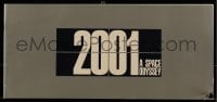 7g023 2001: A SPACE ODYSSEY 7x16 souvenir program book 1968 Stanley Kubrick, block text cover!