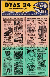 7g194 DYAS 34 WC 1965 Godzilla vs The Thing, Ride the Wild Surf, Roustabout, Time Travelers & more!