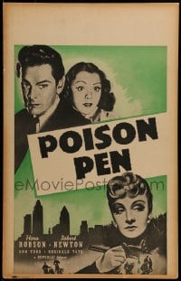 7g254 POISON PEN WC 1941 Flora Robson, Robert Newton & Ann Todd, murder mystery!