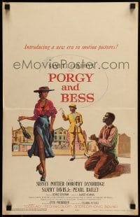 7g255 PORGY & BESS WC 1959 art of Sidney Poitier, Dorothy Dandridge & Sammy Davis Jr.!